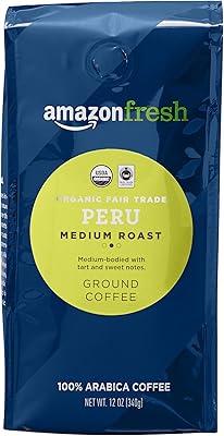 AmazonFresh Organic Peru Medium Roast Coffee, 12 oz