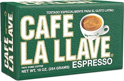 Cafe La Llave Espresso Dark Roast Coffee, 10oz