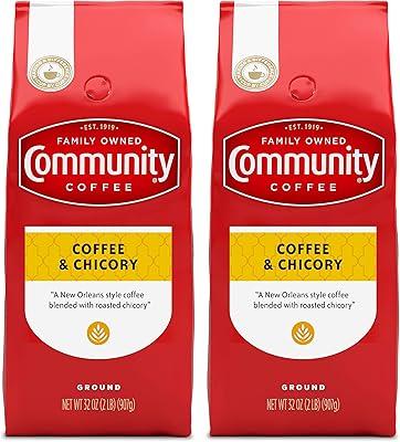 Community Coffee & Chicory, Medium Roast, 32 oz