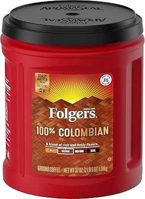 Folgers 100% Colombian Coffee, 37 oz