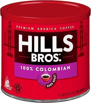 Hills Bros Donut Shop Dark Roast Coffee, 24 oz