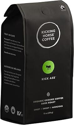 Kicking Horse Kick Ass Dark Roast Coffee, 10 oz