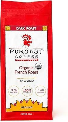 Puroast Low Acid Organic French Roast Coffee (12oz)