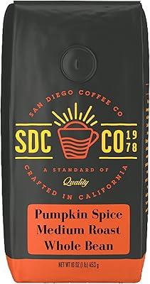 San Diego Pumpkin Spice Whole Bean Coffee, 16 oz