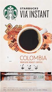 Starbucks Via Colombia Instant Coffee, 50 Pack