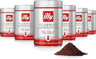 illy Classico Drip Coffee, 8.8 oz, 6 Pack