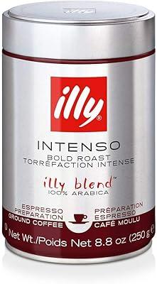 illy Espresso Intenso Coffee, 8.8 oz, 4 Pack